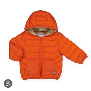 Mayoral Vibrant Orange Quilted puffer Jacket - New with tags